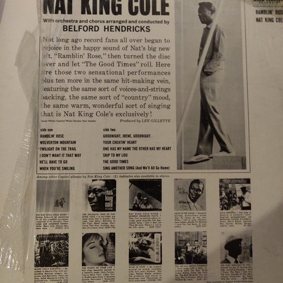 Vintage Vinyl Record Nate King Cole - Picture 2 of 2